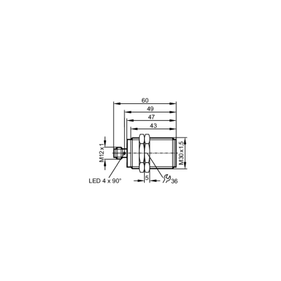 IFM Индуктивный датчик iic206 IFM Индуктивный датчик iic206
